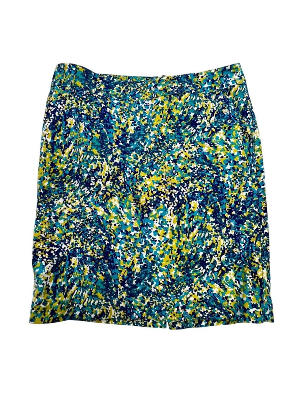 Merona Womens Abstract All Over Print Print Stretch Pencil Skirt Size 10 Slit